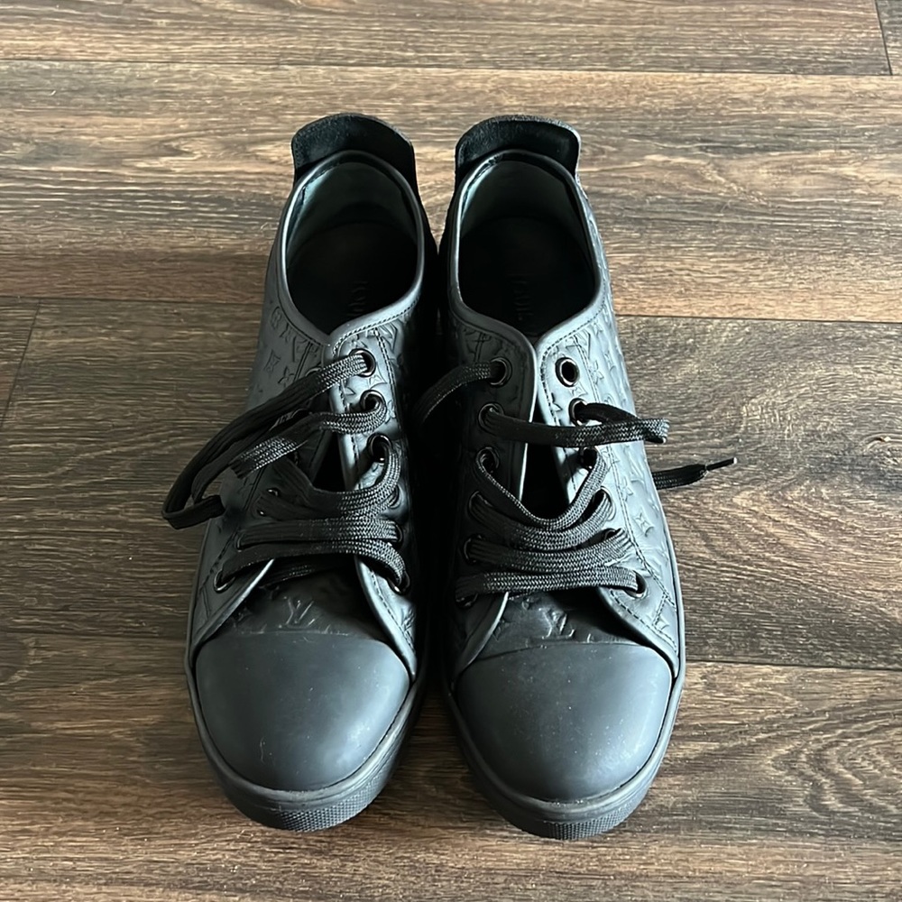 Louis Vuitton Black Monogram Sneakers